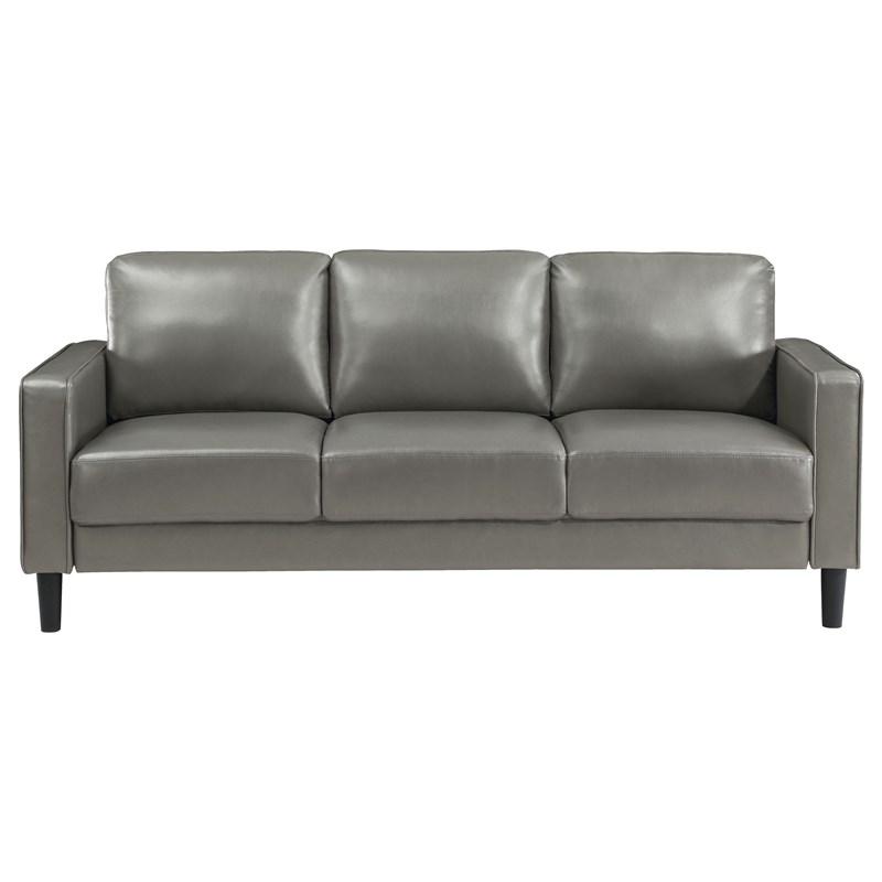 Large Picture of Coaster Furniture Ruth 508365 Upholstered Track Arm Sofa - Grey