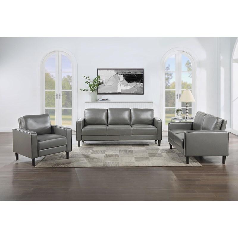 Large Picture of Coaster Furniture Ruth 508366 Upholstered Track Arm Loveseat - Grey