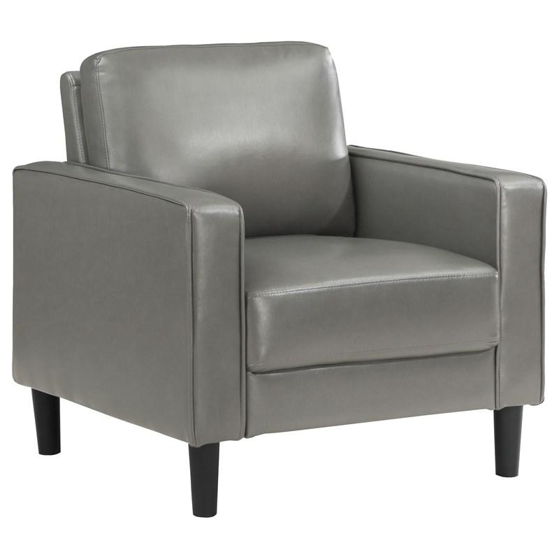 Coaster Furniture Ruth 508367 Upholstered Track Arm Accent Chair - Grey