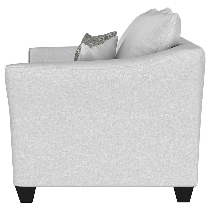 Large Picture of Coaster Furniture Salizar 508582 Upholstered Flared Arm Loveseat - Sand