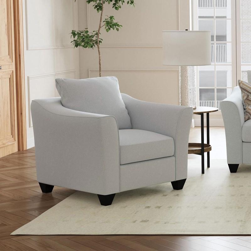 Large Picture of Coaster Furniture Salizar 508583 Upholstered Flared Arm Accent Chair - Sand