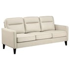 Coaster Furniture Jonah 509651 Upholstered Track Arm Sofa - Ivory