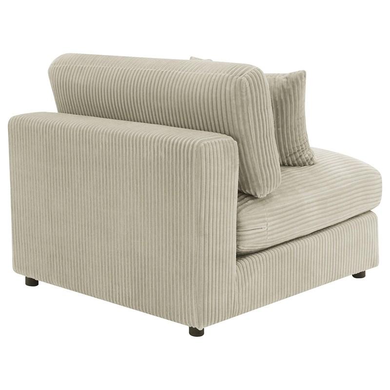 Large Picture of Coaster Furniture Blaine 509897 Upholstered Armless Chair - Sand