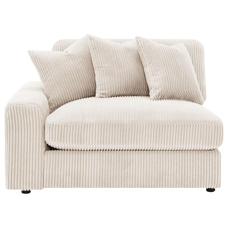 Large Picture of Coaster Furniture Blaine 509899 Upholstered Reversible Chaise Sectional Sofa - Sand