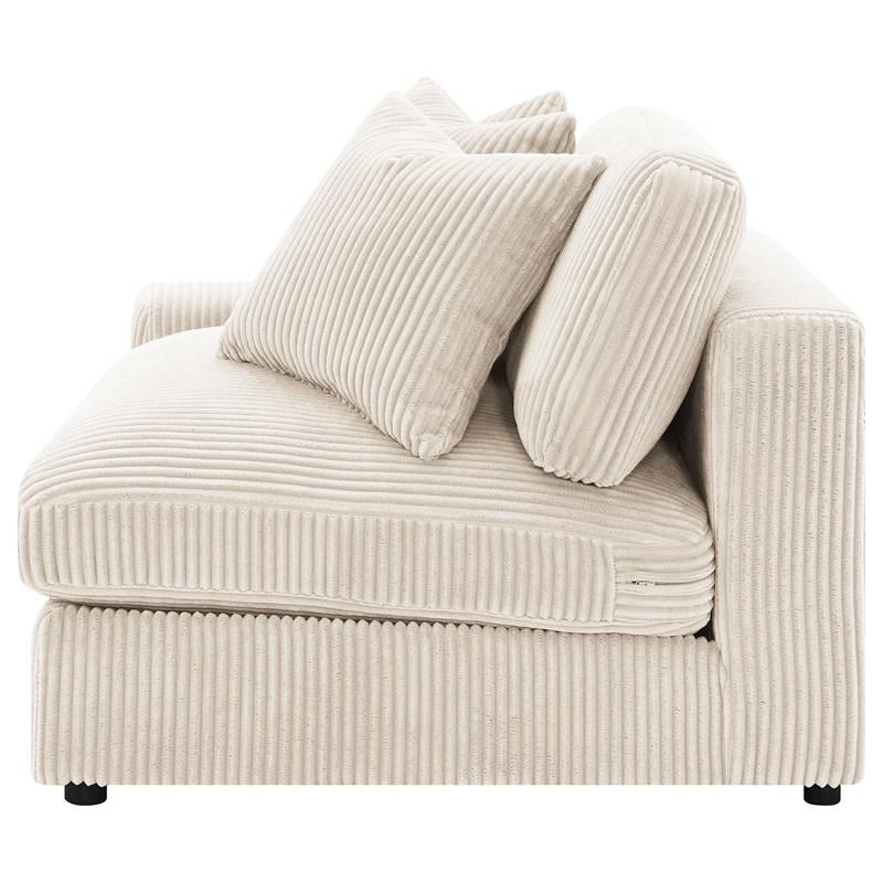Large Picture of Coaster Furniture Blaine 509899 Upholstered Reversible Chaise Sectional Sofa - Sand