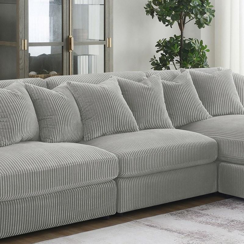 Large Picture of Coaster Furniture Blaine 509997 Upholstered Armless Chair - Fog