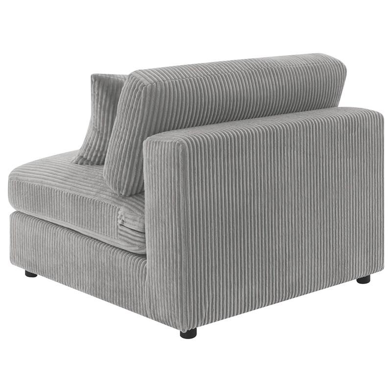 Large Picture of Coaster Furniture Blaine 509997 Upholstered Armless Chair - Fog