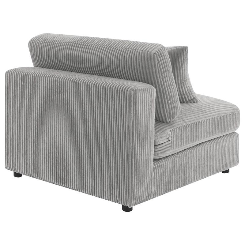Large Picture of Coaster Furniture Blaine 509997 Upholstered Armless Chair - Fog