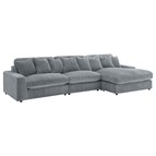 Coaster Furniture Blaine 509900-SET Upholstered Reversible Sectional Sofa - Fog