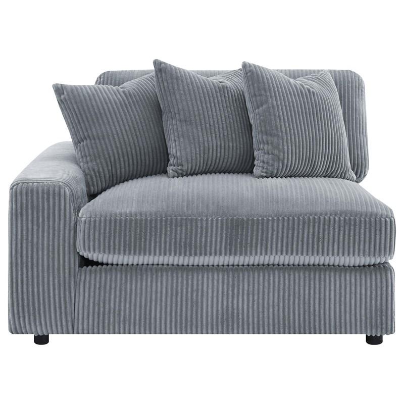 Large Picture of Coaster Furniture Blaine 509900-SET Upholstered Reversible Sectional Sofa - Fog