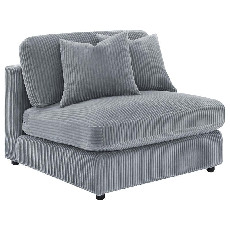Large Picture of Coaster Furniture Blaine 509900-SET Upholstered Reversible Sectional Sofa - Fog