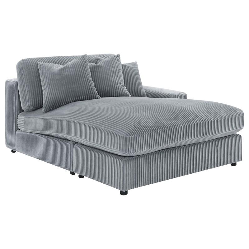 Large Picture of Coaster Furniture Blaine 509900-SET Upholstered Reversible Sectional Sofa - Fog