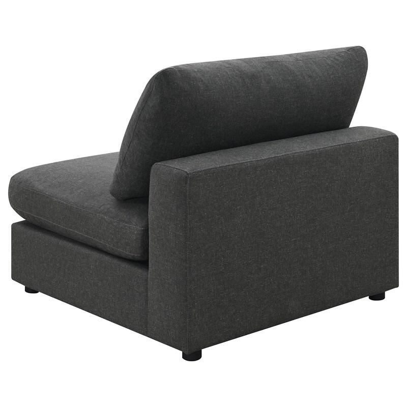 Large Picture of Coaster Furniture Serene 551324-SETB 4 pc Upholstered Modular Sectional - Charcoal