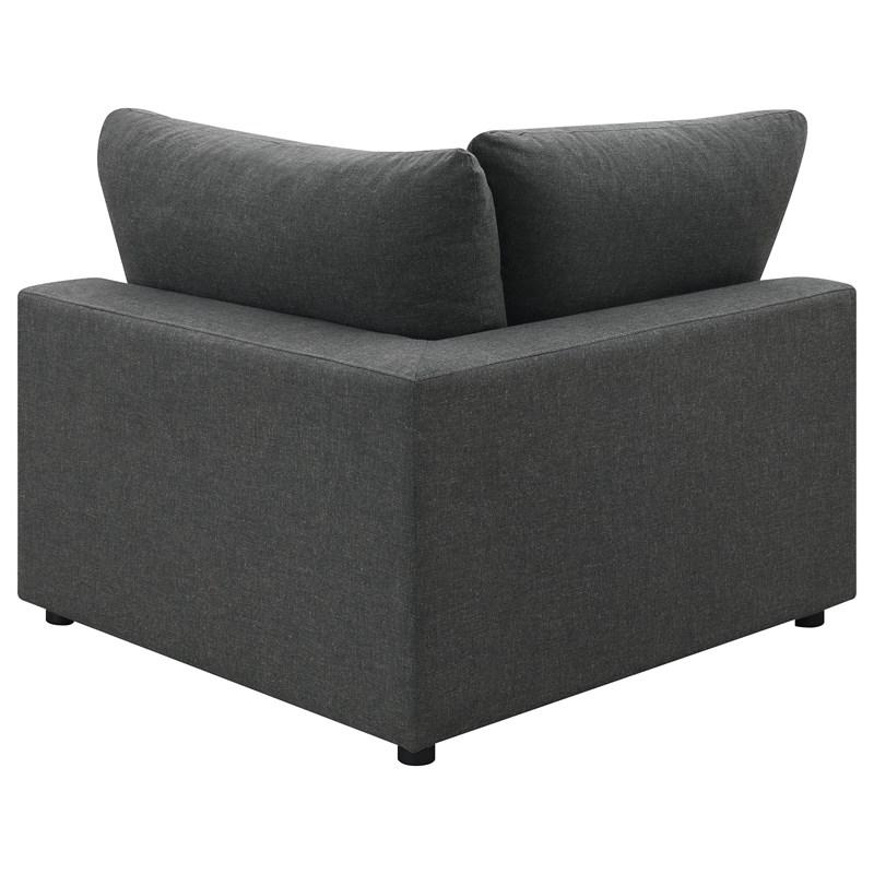 Large Picture of Coaster Furniture Serene 551324-SETB 4 pc Upholstered Modular Sectional - Charcoal