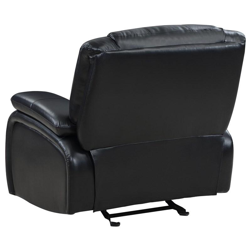 Large Picture of Coaster Furniture Camila 610246 Upholstered Glider Recliner Chair - Black