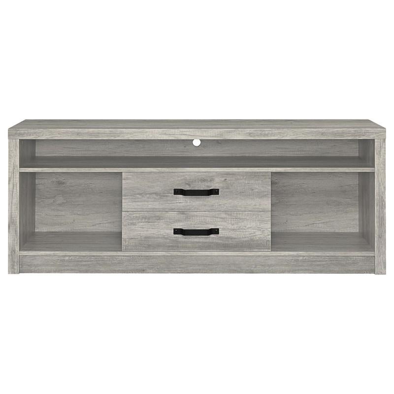 Large Picture of Coaster Furniture Burke 701024-SET 3-Piece Entertainment Center - Grey Driftwood