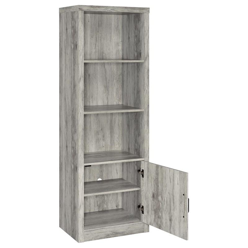 Large Picture of Coaster Furniture Burke 701024-SET 3-Piece Entertainment Center - Grey Driftwood