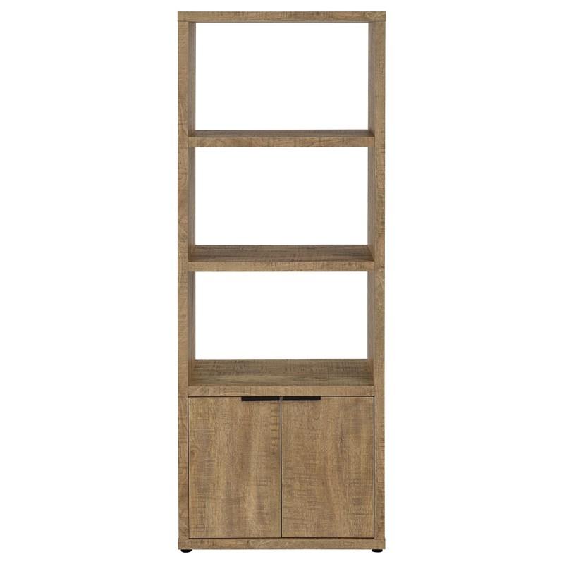 Large Picture of Coaster Furniture Tabby 701703 3-shelf Engineered Wood Media Tower - Mango