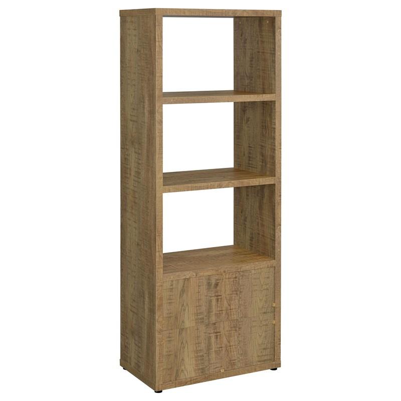 Large Picture of Coaster Furniture Tabby 701703 3-shelf Engineered Wood Media Tower - Mango