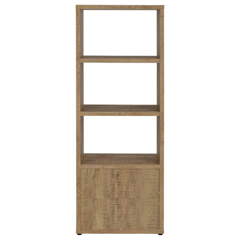 Large Picture of Coaster Furniture Tabby 701703 3-shelf Engineered Wood Media Tower - Mango