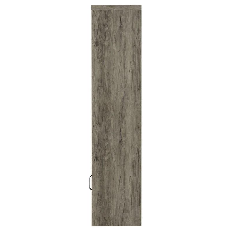 Large Picture of Coaster Furniture Burke 707726 3-shelf Engineered Wood Media Tower - Grey Driftwood