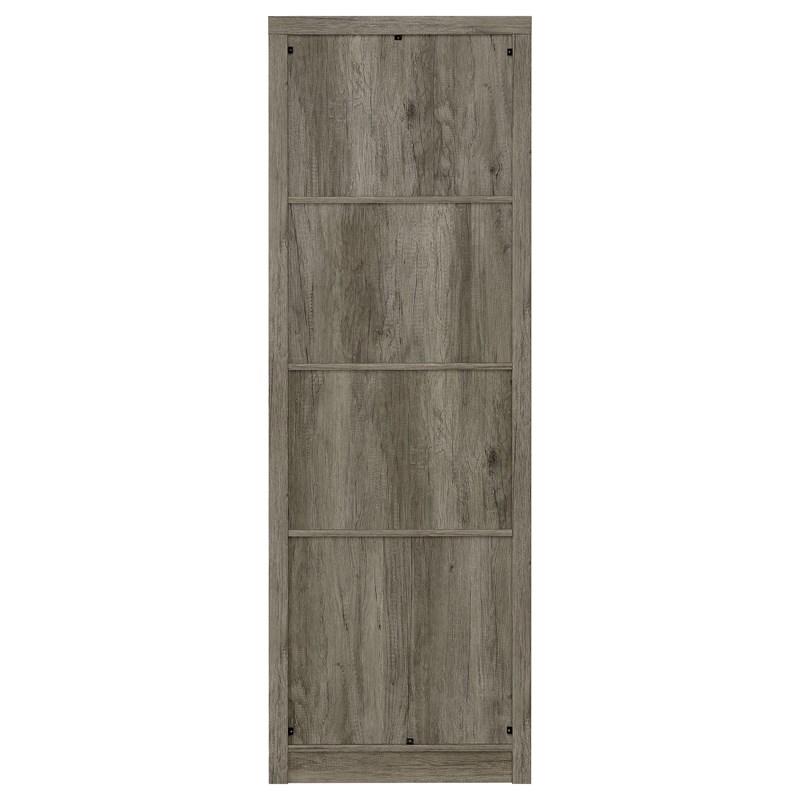 Large Picture of Coaster Furniture Burke 707726 3-shelf Engineered Wood Media Tower - Grey Driftwood