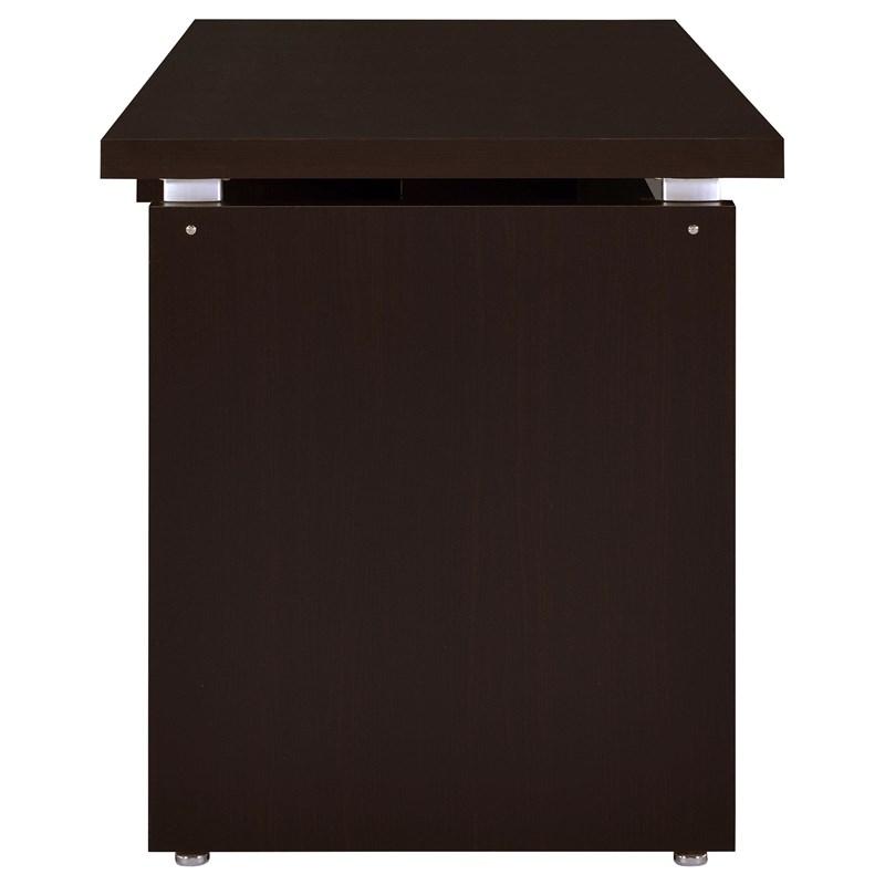 Large Picture of Coaster Furniture Skylar 800891L 83-inch L-Shaped Office Computer Desk - Cappuccino