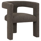 Coaster Furniture Petra 902880 Boucle Upholstered Accent Side Chair - Chocolate Brown