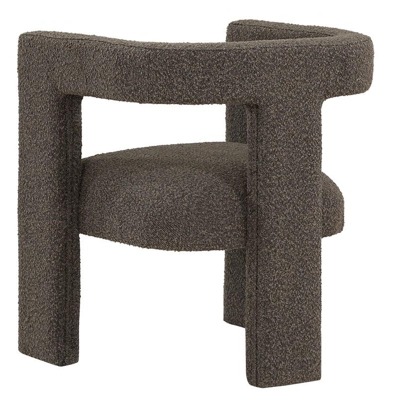 Large Picture of Coaster Furniture Petra 902880 Boucle Upholstered Accent Side Chair - Chocolate Brown