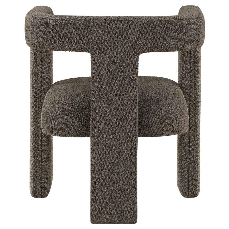 Large Picture of Coaster Furniture Petra 902880 Boucle Upholstered Accent Side Chair - Chocolate Brown