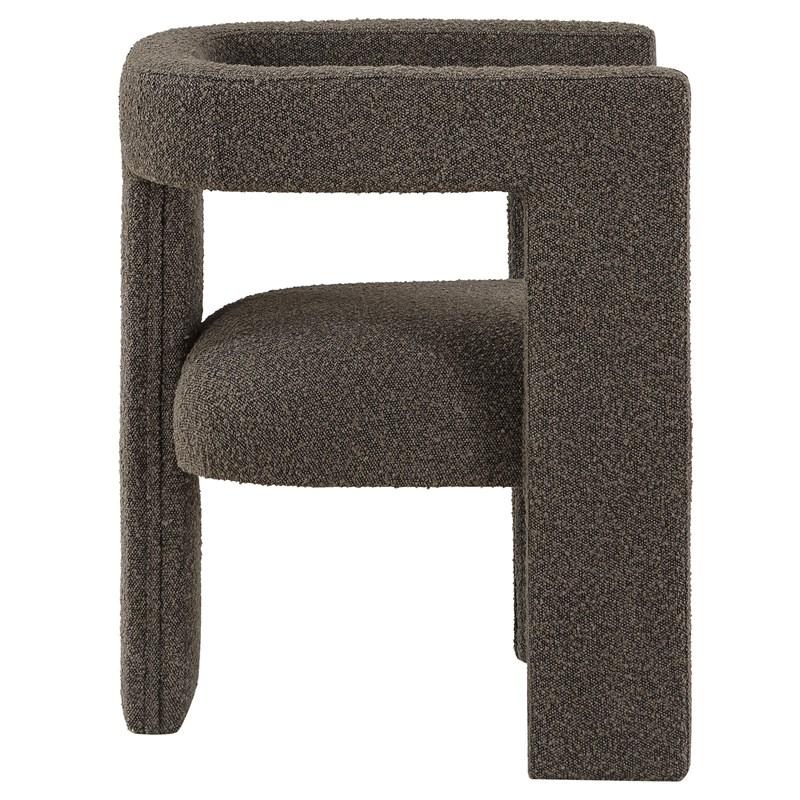 Large Picture of Coaster Furniture Petra 902880 Boucle Upholstered Accent Side Chair - Chocolate Brown