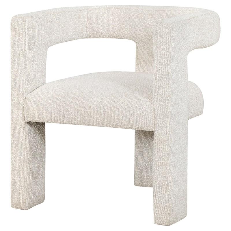 Large Picture of Coaster Furniture Petra 902881 Boucle Upholstered Accent Side Chair - White