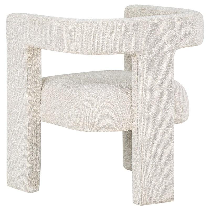 Large Picture of Coaster Furniture Petra 902881 Boucle Upholstered Accent Side Chair - White