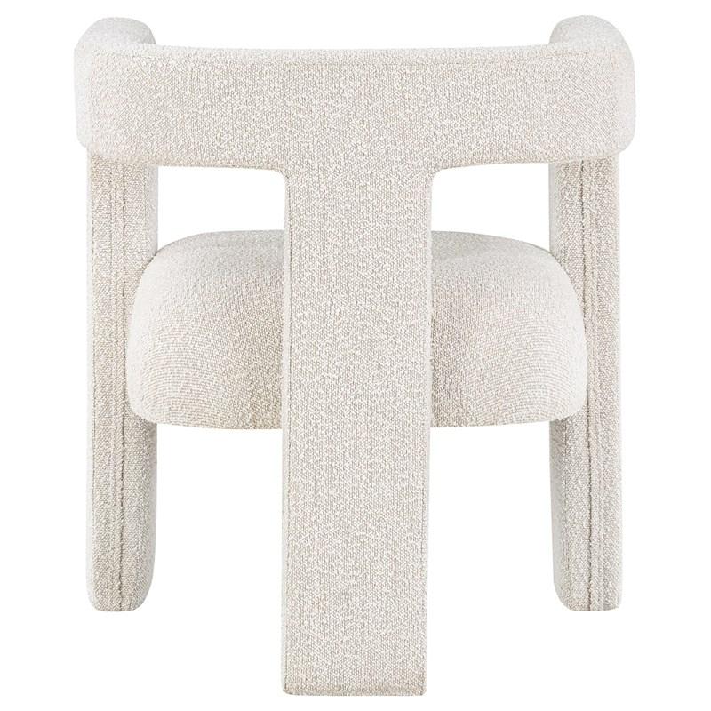 Large Picture of Coaster Furniture Petra 902881 Boucle Upholstered Accent Side Chair - White