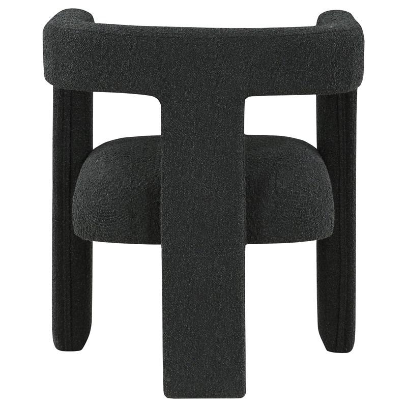 Large Picture of Coaster Furniture Petra 902882 Boucle Upholstered Accent Side Chair - Black