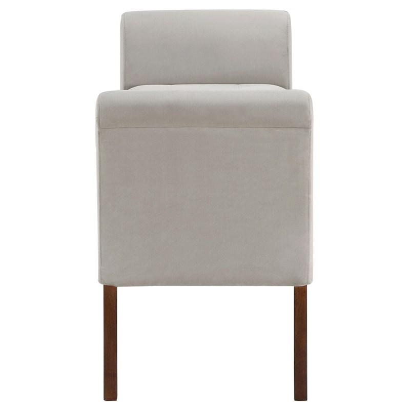 Large Picture of Coaster Furniture Farrah 910238 Velvet Upholstered Rolled Arm Storage Bench - Beige