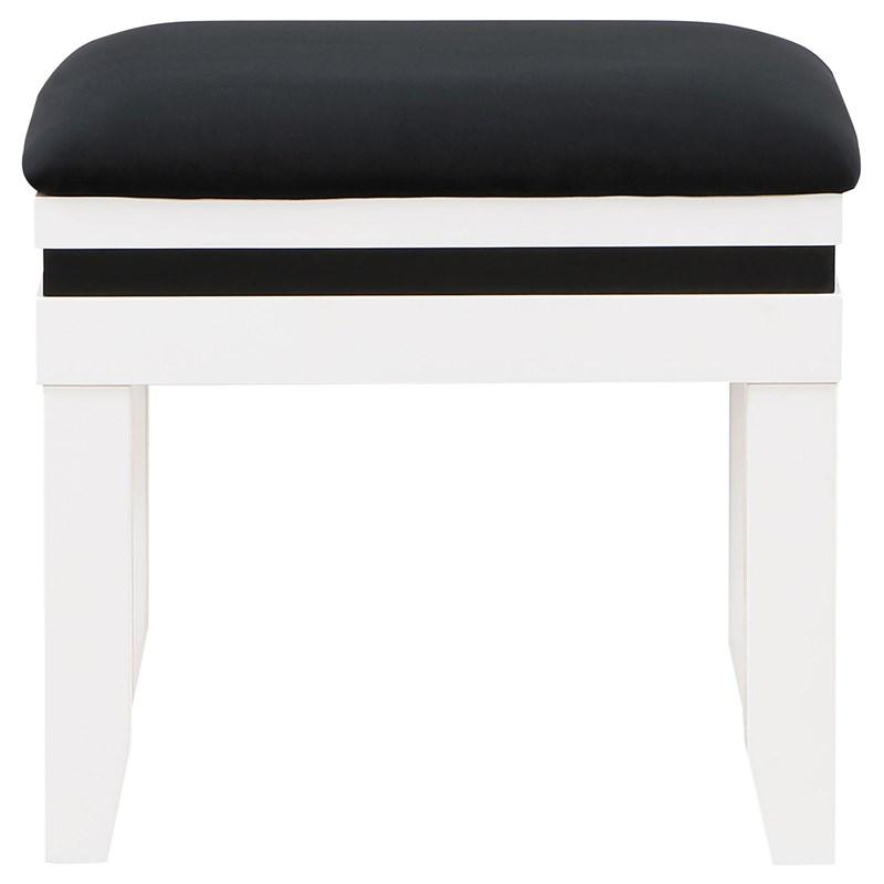 Large Picture of Coaster Furniture Talei 930244 6-Drawer Vanity Set with Lighting - Black and White
