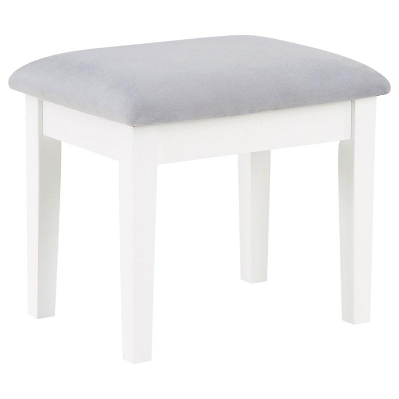 Large Picture of Coaster Furniture Regina 930245 Makeup Vanity Table Set with Lighting - White