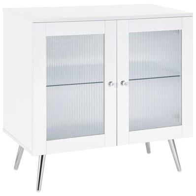 Coaster Furniture Nieta 950396 2-door Engineered Wood Accent Cabinet - White High Gloss