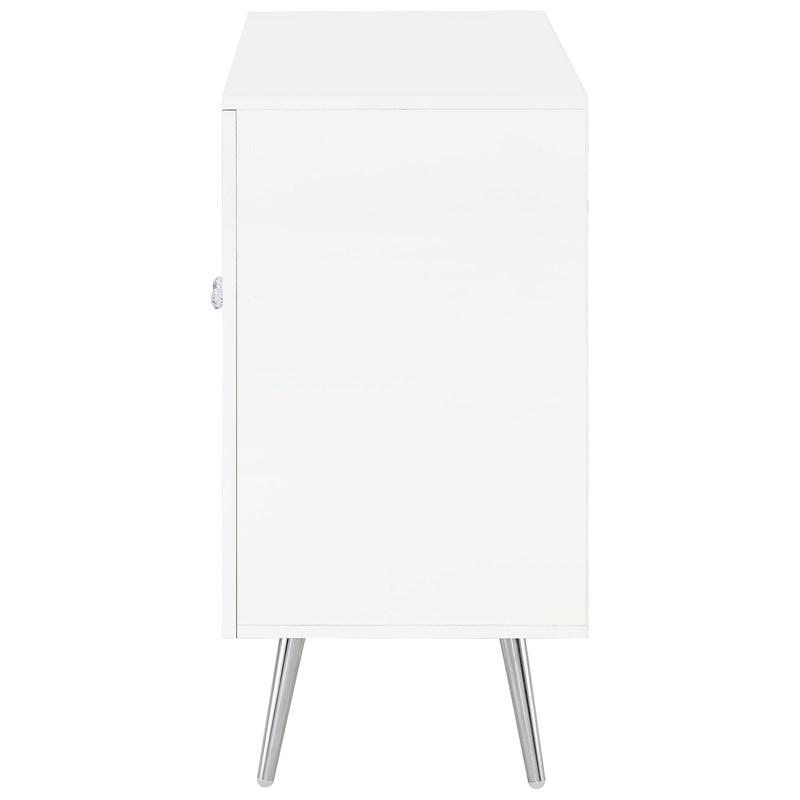 Large Picture of Coaster Furniture Nieta 950396 2-door Engineered Wood Accent Cabinet - White High Gloss