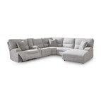Signature Design by Ashley Acklen Place 93605S1 6 pc Power Reclining Sectional with Chaise
