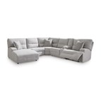 Signature Design by Ashley Acklen Place 93605S2 6 pc Power Reclining Sectional with Chaise