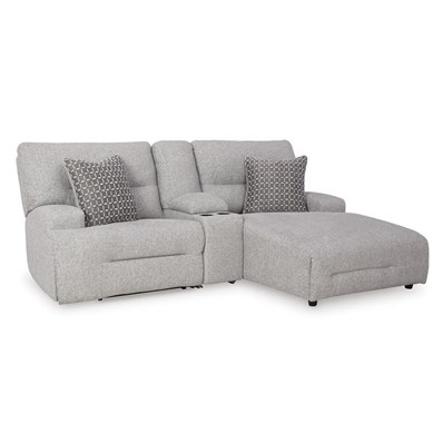 Signature Design by Ashley Acklen Place 93605S4 3 pc Power Reclining Sectional Sofa with Chaise