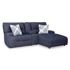 Signature Design by Ashley Acklen Place 93607S4 3 pc Power Reclining Sectional Sofa with Chaise