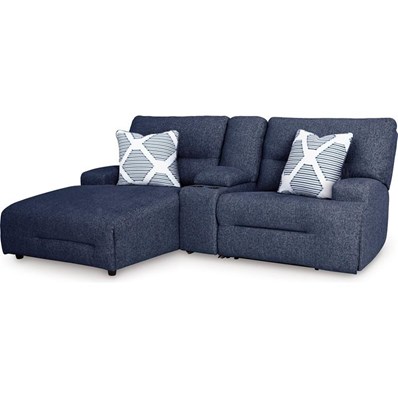 Signature Design by Ashley Acklen Place 93607S5 3 pc Power Reclining Sectional Sofa with Chaise