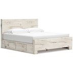 Signature Design by Ashley Lawroy B2310B13 King Panel Bed with Storage