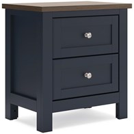 Signature Design by Ashley Landocken B414-92 Two Drawer Night Stand (Nightstands - 2 Drawers)