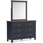 Signature Design by Ashley Landocken B414B1 Dresser and Mirror