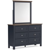 Signature Design by Ashley Landocken B414B1 Dresser and Mirror (Dresser Mirrors)