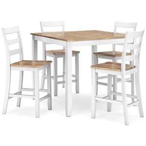 Signature Design by Ashley Gesthaven D398-223 Dining Room Counter Table Set (Dinettes - 5-Piece)